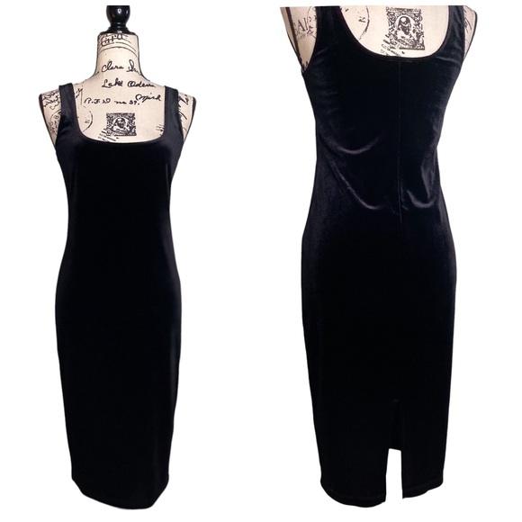 Bardot - Sleeveless Velvet MIDI Dress - Size 8 - Picture 15 of 15